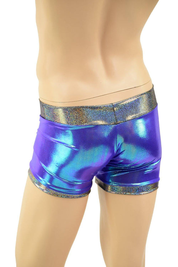 Mens Aruba Shorts with Contrast Leg Bands & Color Blocking - Coquetry Clothing