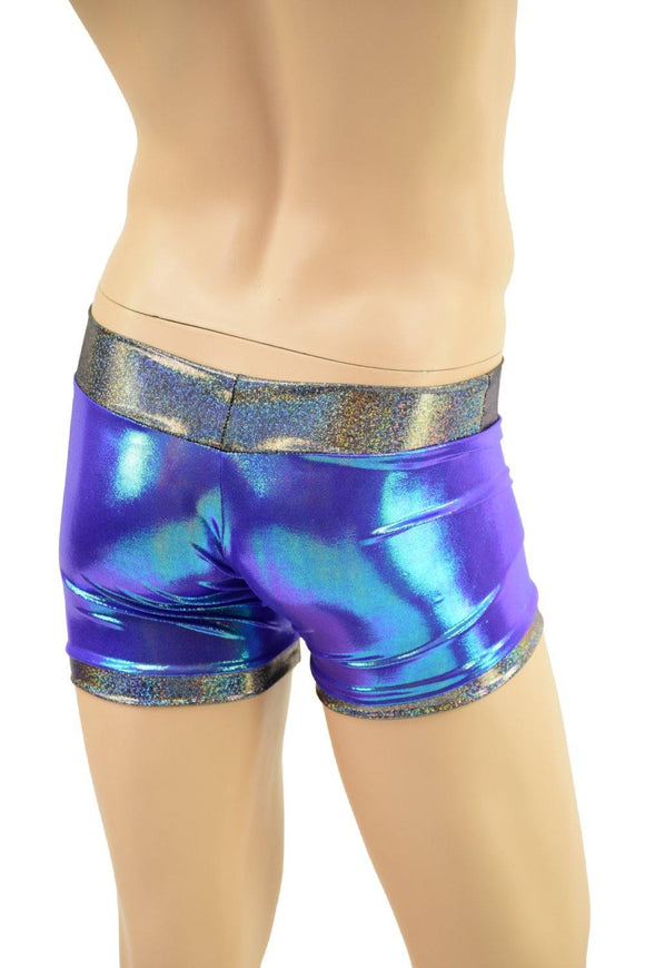 Mens Aruba Shorts with Contrast Leg Bands & Color Blocking - Coquetry Clothing