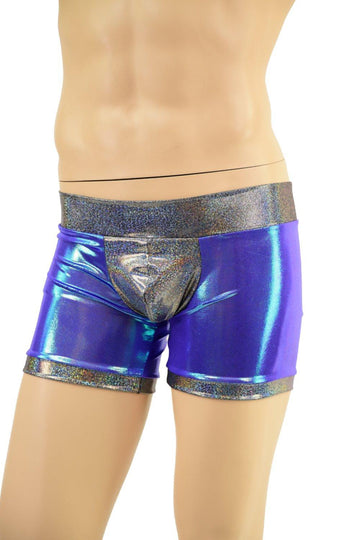 Mens Aruba Shorts with Contrast Leg Bands & Color Blocking - Coquetry Clothing