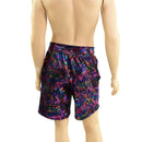 Mens Basketball Shorts with Pockets in Cyberspace - Coquetry Clothing