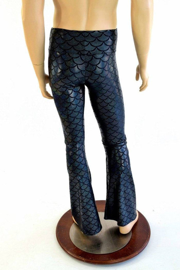 Mens Black Dragon Bootcut Leggings - Coquetry Clothing
