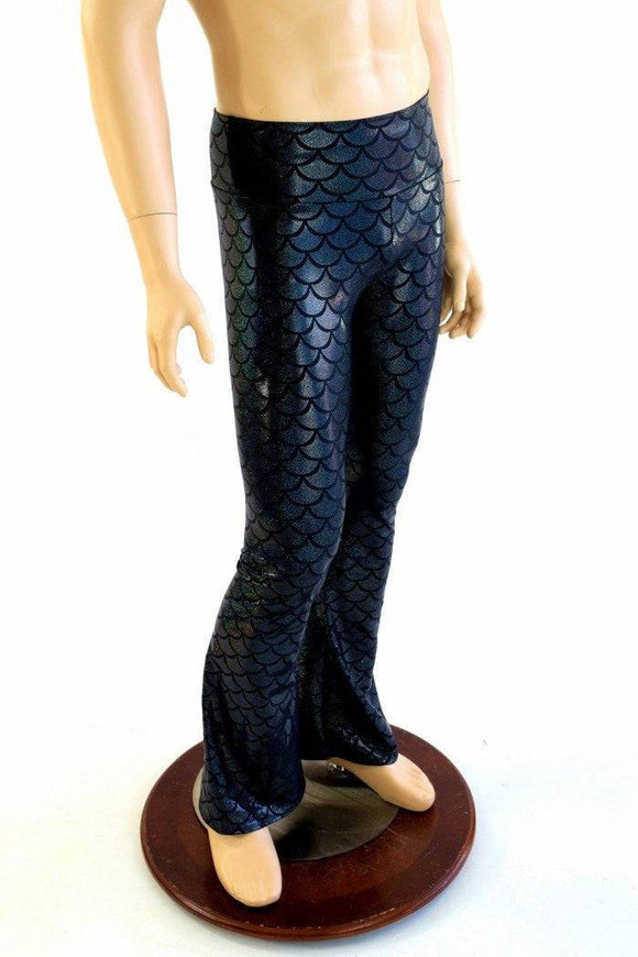 Mens Black Dragon Bootcut Leggings - Coquetry Clothing