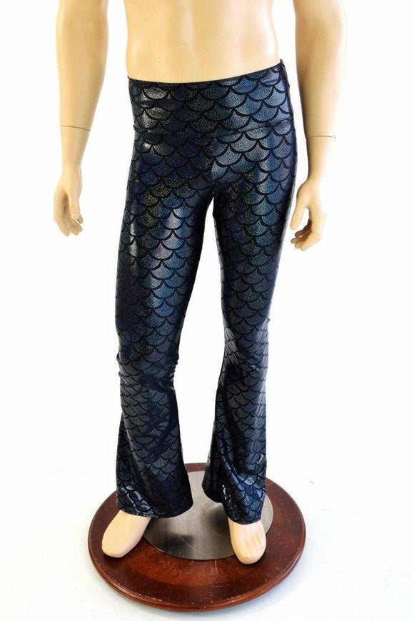 Mens Black Dragon Bootcut Leggings - Coquetry Clothing