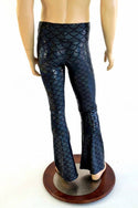 Mens Black Dragon Bootcut Leggings - 2