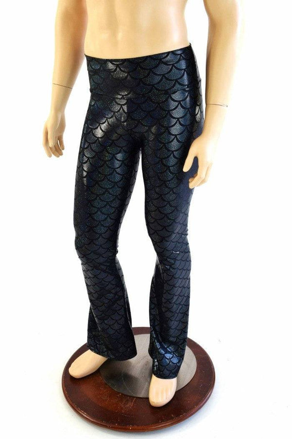 Mens Black Dragon Bootcut Leggings - 4