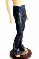 Mens Black Holographic Bootcut Pants - Coquetry Clothing