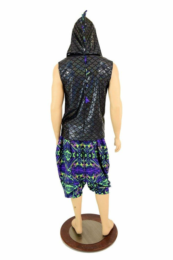 Mens Black & Neon Melt Dragon Set - Coquetry Clothing