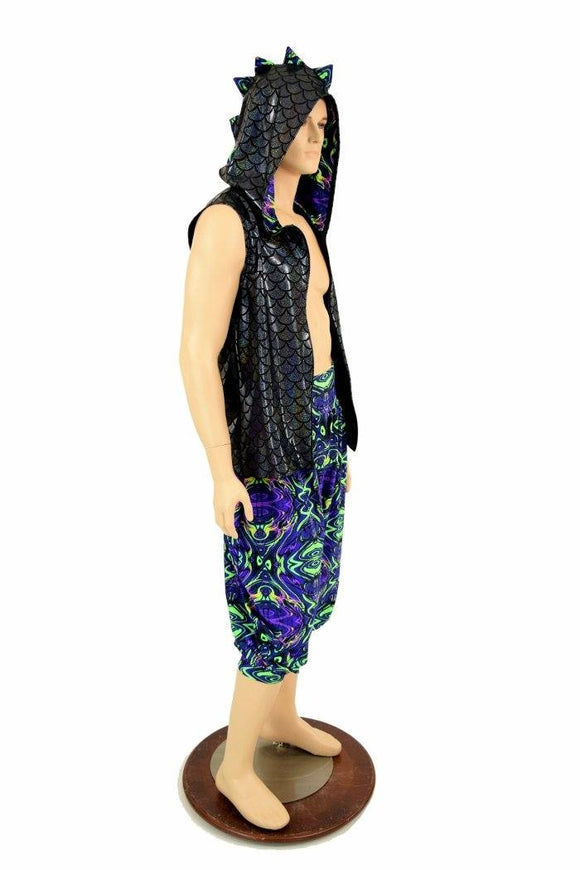 Mens Black & Neon Melt Dragon Set - Coquetry Clothing
