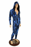 Mens Blue Lightning Catsuit - Coquetry Clothing