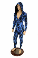 Mens Blue Lightning Catsuit - Coquetry Clothing