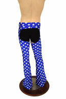 Mens Blue & White Star Bootcut Chaps - Coquetry Clothing