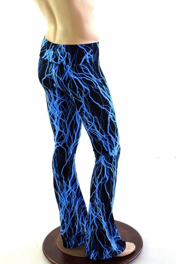 Mens Bootcut Leggings in Neon Lightning - 3
