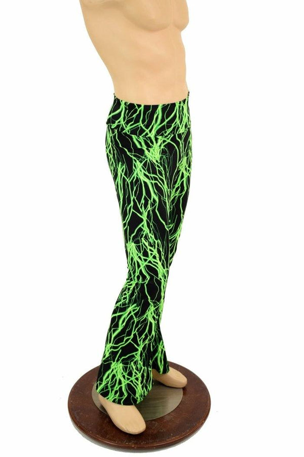 Mens Bootcut Leggings in Neon Lightning - 6