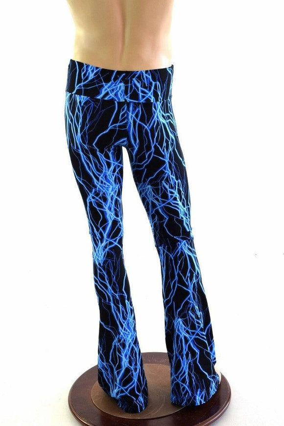 Mens Bootcut Leggings in Neon Lightning - Coquetry Clothing