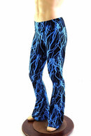 Mens Bootcut Leggings in Neon Lightning - Coquetry Clothing
