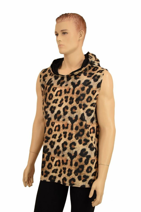 Mens Cat Ear Sleeveless Hoodie - Coquetry Clothing