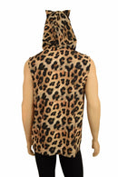 Mens Cat Ear Sleeveless Hoodie - Coquetry Clothing