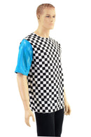 Mens Color Blocked Crew Neck Tee - Coquetry Clothing