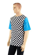 Mens Color Blocked Crew Neck Tee - Coquetry Clothing