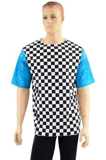 Mens Color Blocked Crew Neck Tee - Coquetry Clothing