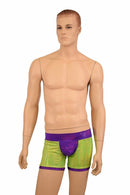 Mens Contrast Leg Band Lowrise Aruba shorts - Coquetry Clothing