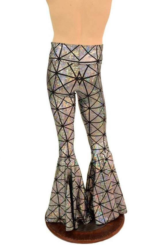 Mens Cracked Tile Bell Bottom Flares - Coquetry Clothing