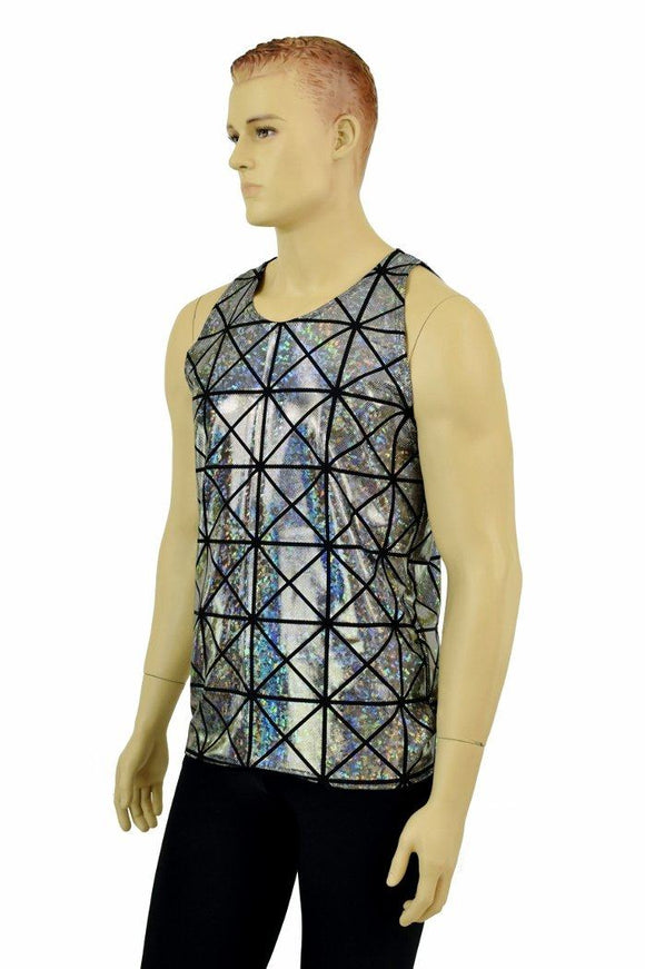 Mens Cracked Tile Muscle Tank - Coquetry Clothing