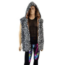 Mens Double Minky Snap Front Hooded Vest - Coquetry Clothing
