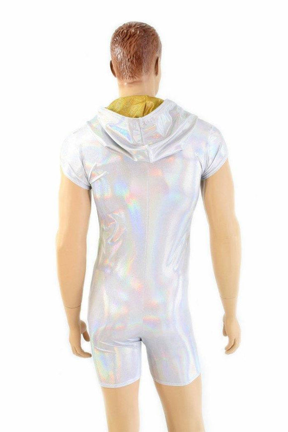Mens Flashbulb Romper with Zipper - Coquetry Clothing