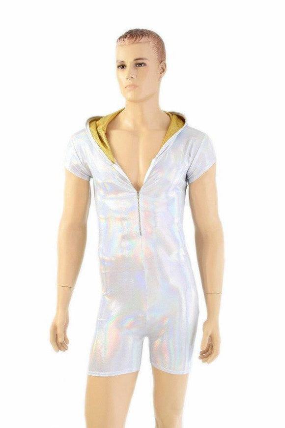 Mens Flashbulb Romper with Zipper - Coquetry Clothing