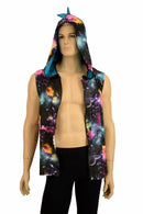 Mens Galaxy & Peacock Dragon Hoodie - Coquetry Clothing