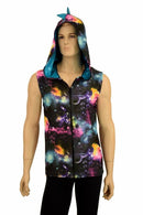 Mens Galaxy & Peacock Dragon Hoodie - Coquetry Clothing