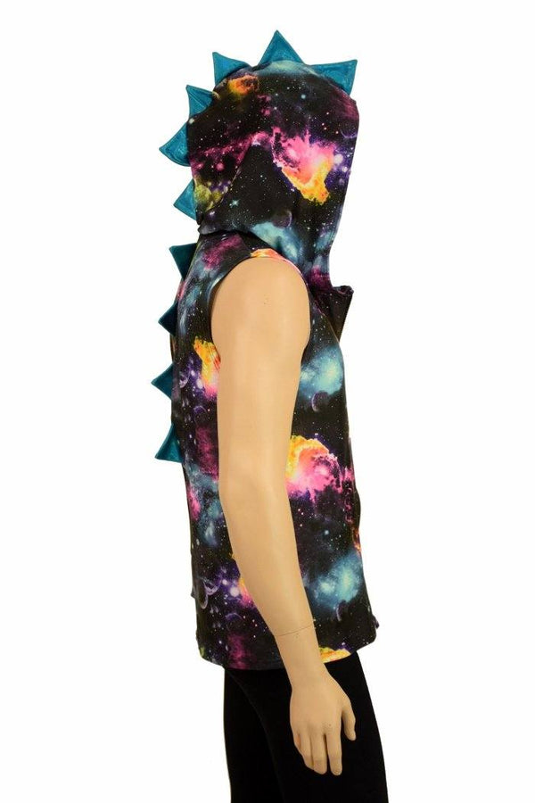 Mens Galaxy & Peacock Dragon Hoodie - 5