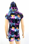 Mens Galaxy Romper with Zipper - 4