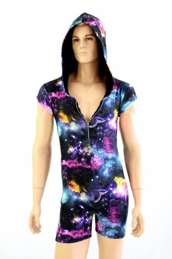 Mens Galaxy Romper with Zipper - Coquetry Clothing