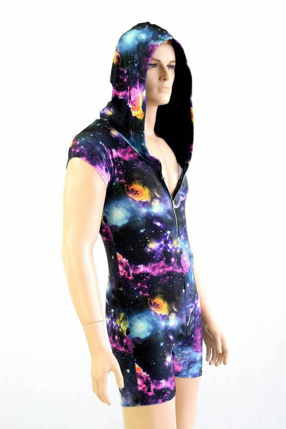 Mens Galaxy Romper with Zipper - Coquetry Clothing