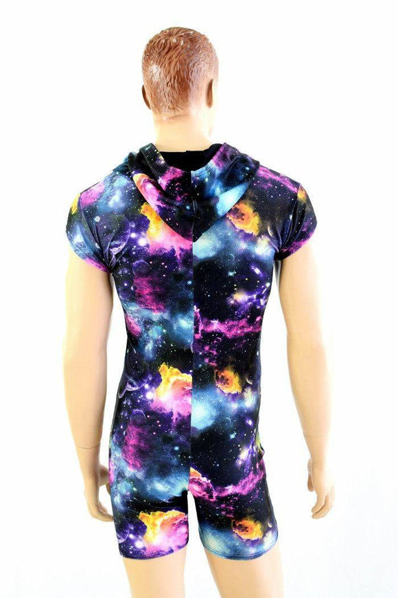 Mens Galaxy Romper with Zipper - Coquetry Clothing