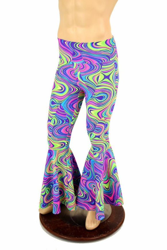 Mens Glow Worm Bell Bottom Flares - Coquetry Clothing