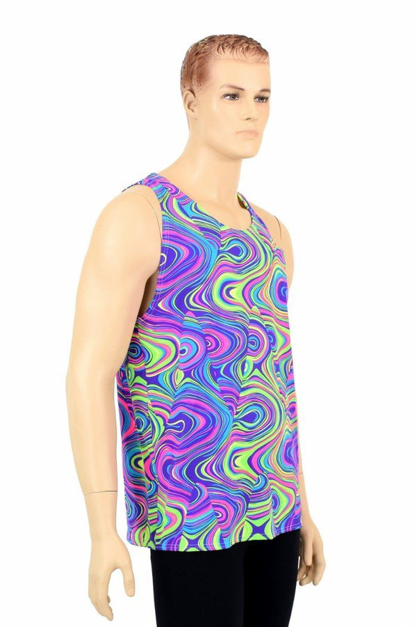 Mens Glow Worm Muscle Tank - 3