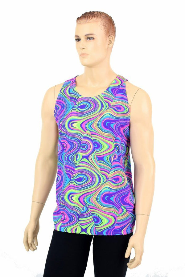 Mens Glow Worm Muscle Tank - 2