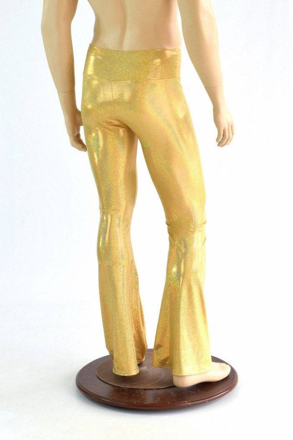 Mens Gold Bootcut Pants - Coquetry Clothing