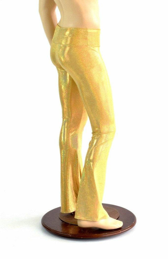Mens Gold Bootcut Pants - Coquetry Clothing