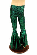 Mens Green Bell Bottom Flares - Coquetry Clothing