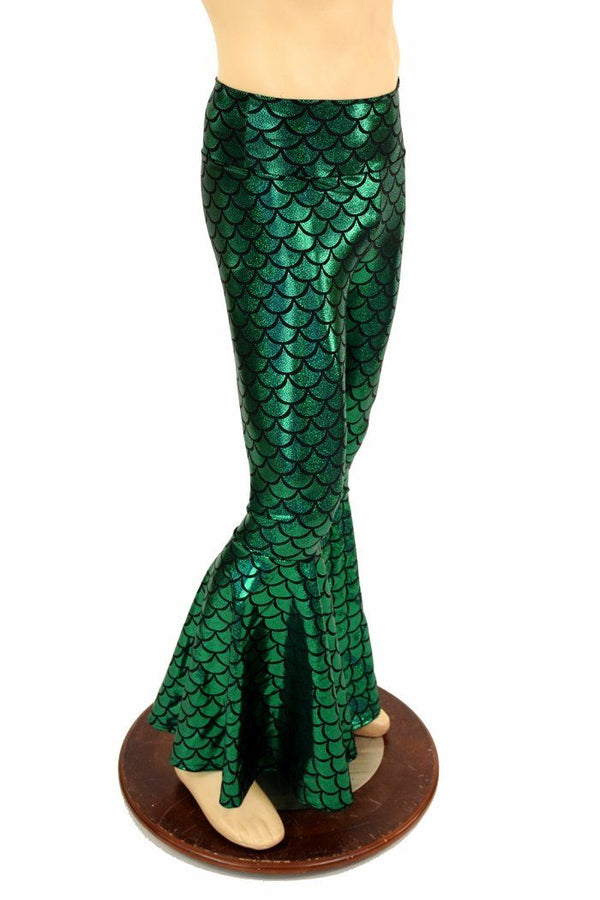 Mens Green Bell Bottom Flares - 4