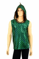 Mens Green Dragon Hoodie - Coquetry Clothing