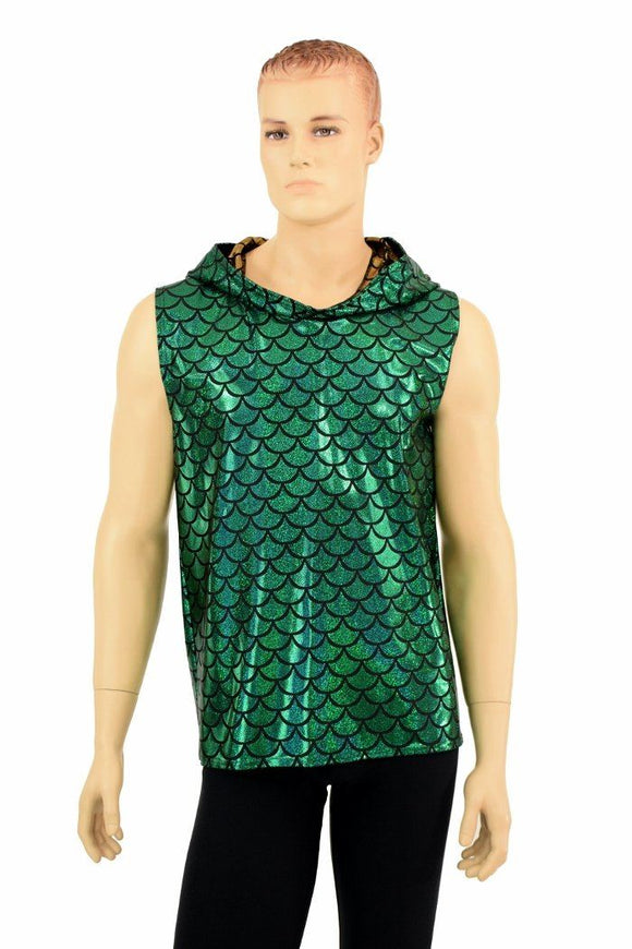 Mens Green Dragon Hoodie - Coquetry Clothing
