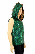 Mens Green Dragon Hoodie - 3