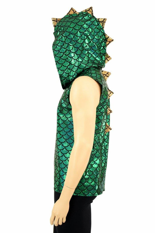 Mens Green Dragon Hoodie - 6