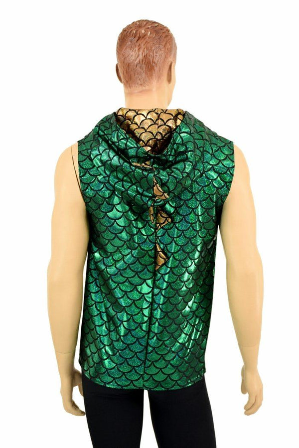 Mens Green Dragon Hoodie - 8