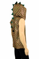 Mens Green & Gold Dragon Hoodie - Coquetry Clothing